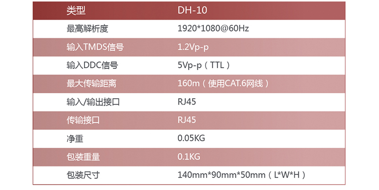 中继器DH-10规格参数